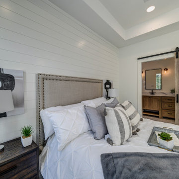 Shiplap Accent Wall and Slider Door