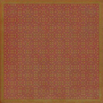 Pattern 21 Jabberwocky 72x72 Vintage Vinyl Floorcloth