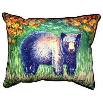 Black Bear Small Indoor/Outdoor Pillow 11x14 - Set of Two