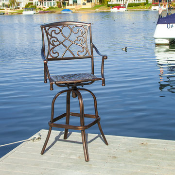 Contemporary Outdoor Patio Bar Stool