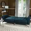 Safavieh Soho Tufted Foldable Sofa Bed, Navy