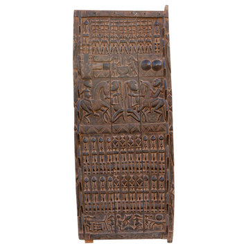 Antique Bold Carved African Door