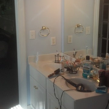 Throwback Vintage Retro Master Bathroom Remodel Cary NC
