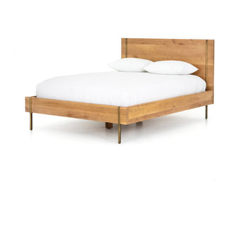 Carlisle Bed Midcentury Platform Beds by The Khazana Home