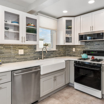 White and Gray Kitchen Design Havertown, PA