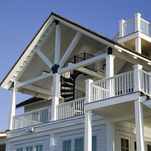 spiral staircase to roof deck