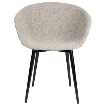 Gray Shell Dining Chairs, 2, DF Charly