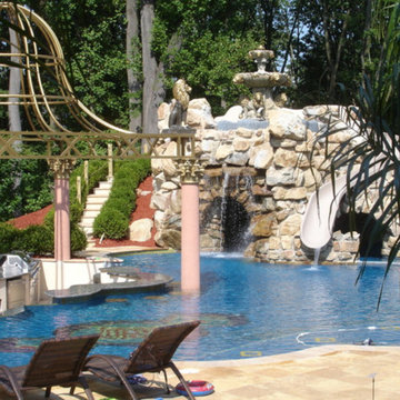 Private Residence with Custom Pool,Slide,Lazy River &Grotto.1