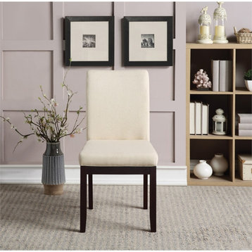 Dakota Parsons Chair in Linen Beige Fabric