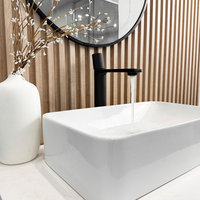 STYLISH Nessa Single Handle 12 1/2" Matte Black Vessel Bathroom Faucet