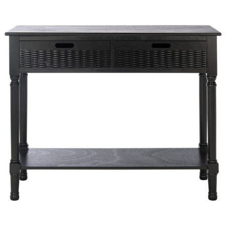 Fenton 2 Drawer Console Black