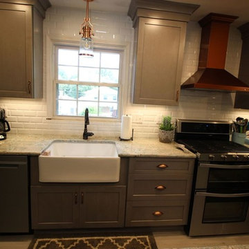 Gray and Copper Kitchen Remodel