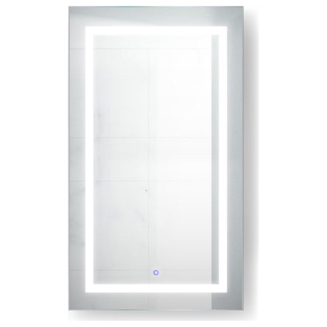 24x42 Recessed Or Surface Mount Medicine Cabinet 4 Shelves, LED, Left