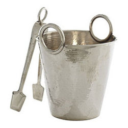 Nickel Plated Serving Set - Ice Bucket - New - Ice Tools And Buckets  