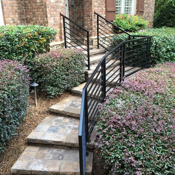 Transitional Powder-Coated Steel Railing
