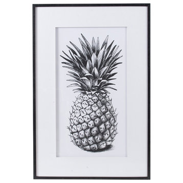 Framed Pineapple Wall Art 32x49"