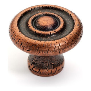 Bullseye Cabinet Knob Distressed Antique Copper - Transitional ...