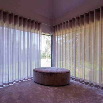 Luxury Bedroom with Curtains and Blackout Blinds