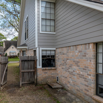 Full Hardie Plank Re-side with Sherwin Williams Emerald Paint