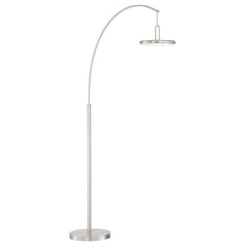 Lite Source LS-83277 Sailee 84" Tall Integrated LED Arc Floor - Brushed Nickel