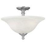 Elk Home - Elk Home SL869678 Riva - Three Light Semi-Flush Mount - Style: CottageRiva Three Light Sem Brushed Nickel *UL Approved: YES Energy Star Qualified: n/a ADA Certified: n/a  *Number of Lights: Lamp: 3-*Wattage:100w Incandescent bulb(s) *Bulb Included:No *Bulb Type:Incandescent *Finish Type:Brushed Nickel