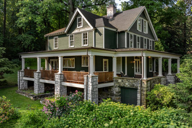 Traditional exterior home idea in New York