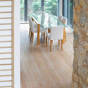 Heritage Wide Plank Flooring, Cerused Oak Flooring