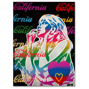 Abstract Graffiti 'California Love 1' Canvas Art, 35" x 47"