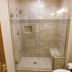 Heavy glass with notched inline panel - Products