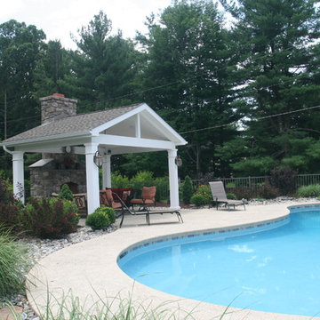 Tanning Ledge, Spa & Outdoor Fireplace