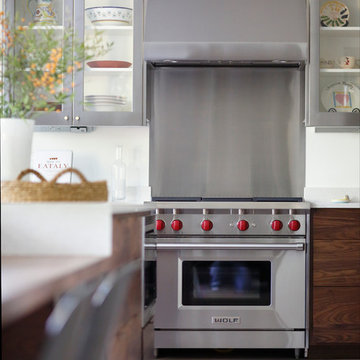 Megan & Chris' Warm Walnut Kitchen
