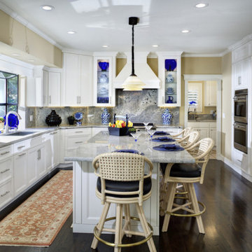 Dark Hardwood Flooring in NARI Award-Winning Kitchen 2014