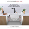 STYLISH 22"Dual Mount Single Bowl White Composite Granite Kitchen Sink