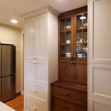 Country Kitchen with Custom Paint and Rift White Oak Highlights