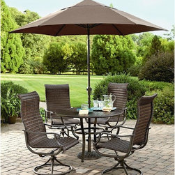 Manchester 5pc Dining Set  - Umbrella Sold Separately - Outdoor Dining Sets