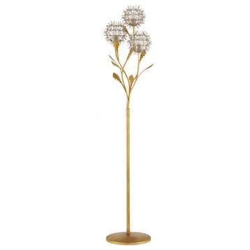 Dandelion Silver and Gold Floor Lamp