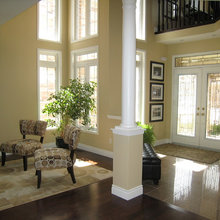 columns in living room