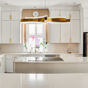 Kitchen Transformation in Celebration, FL | Cabinet Refacing, Quartz Countertops