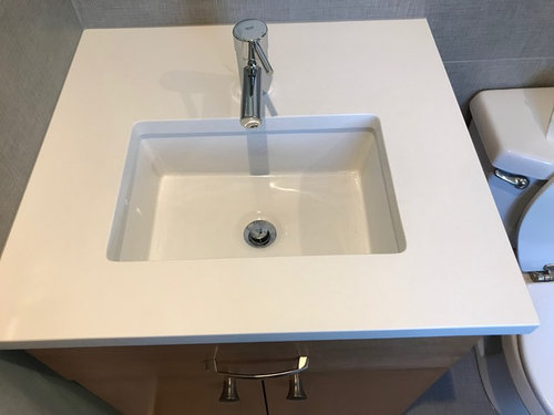Does This Bathroom Sink Placement Look Okay - How Deep Is A Bathroom Countertop