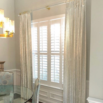 Reverse Pleat Dining Room Window Treatments