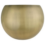 Livex Lighting - Livex Lighting 1 Light Antique Brass Wall Sconce - The clean and crisp Piedmont 1-light half moon sconce makes a contemporary statement with the smooth curve of its antique brass finish shade.