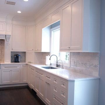 White Beaded Inset Cabinets