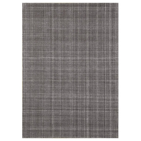 Laurel Turlen Area Rug, Graphite, 7'6" x 9'6", Plaid