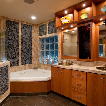 Natural Art Inspired Bathroom