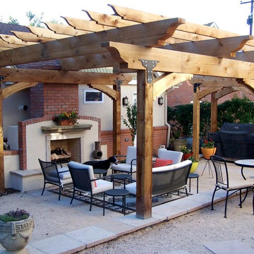 Large Timber Cedar Pergola