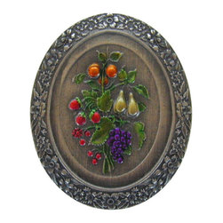 Inviting Home Inc. - Fruit Bouquet, Hand-Tinted Antique-Style Pewter - Cabinet And Drawer Knobs