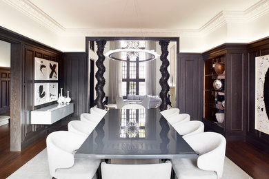 Elegant dining room photo in Montreal