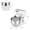 Costway 4.8 QT Stand Mixer 8-speed Electric Food Mixer, Dough Hook Beater White