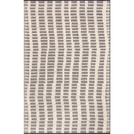 Parker Check Textured Area Rug, Ivory 5'x8'
