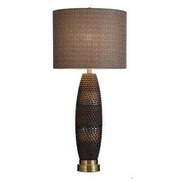 Signature 1 Light Table Lamp, Gold and Gray